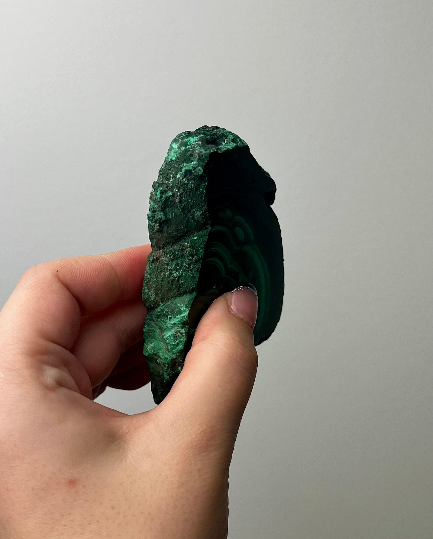 Malachite slab