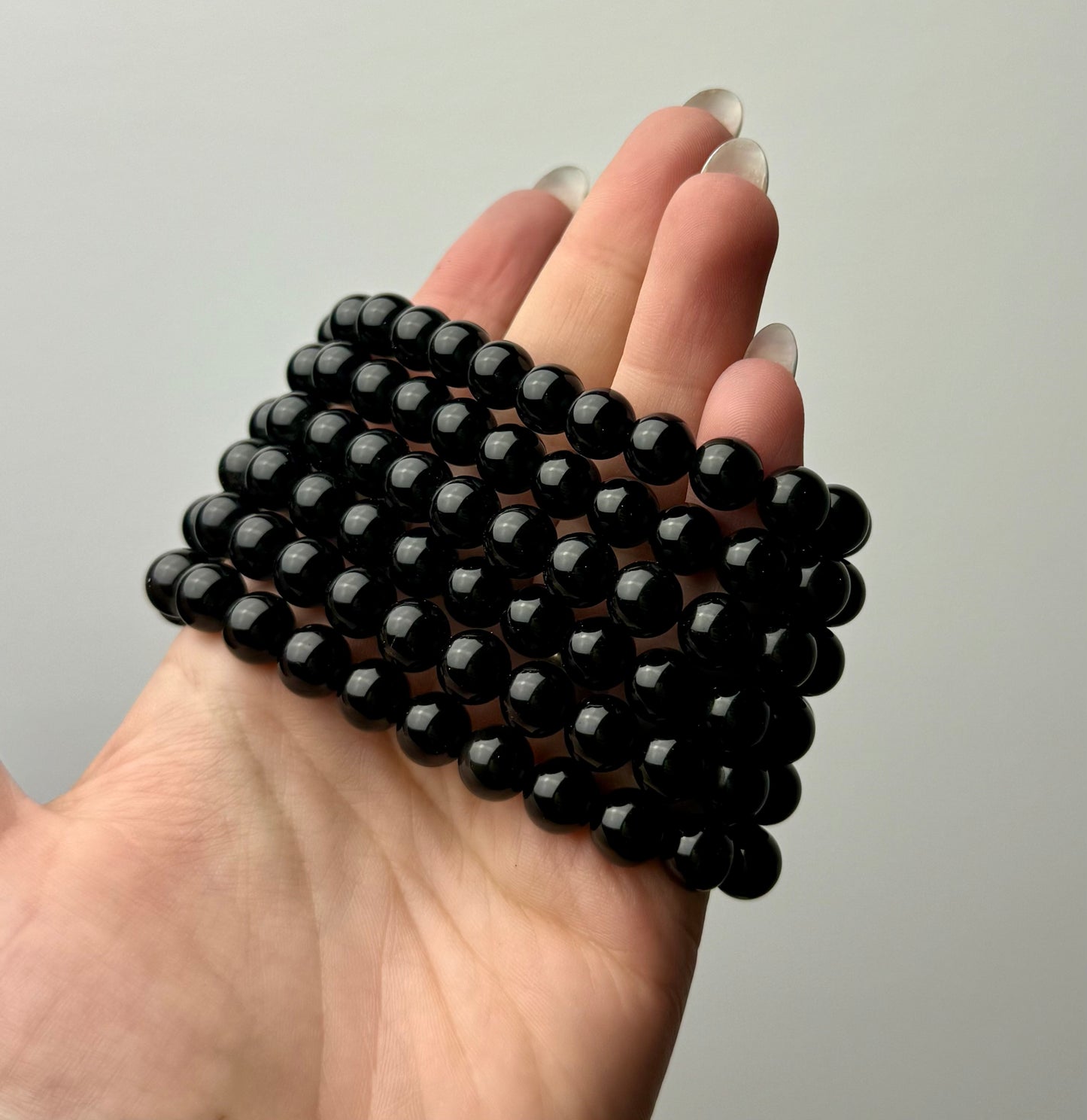 Black obsidian bracelets