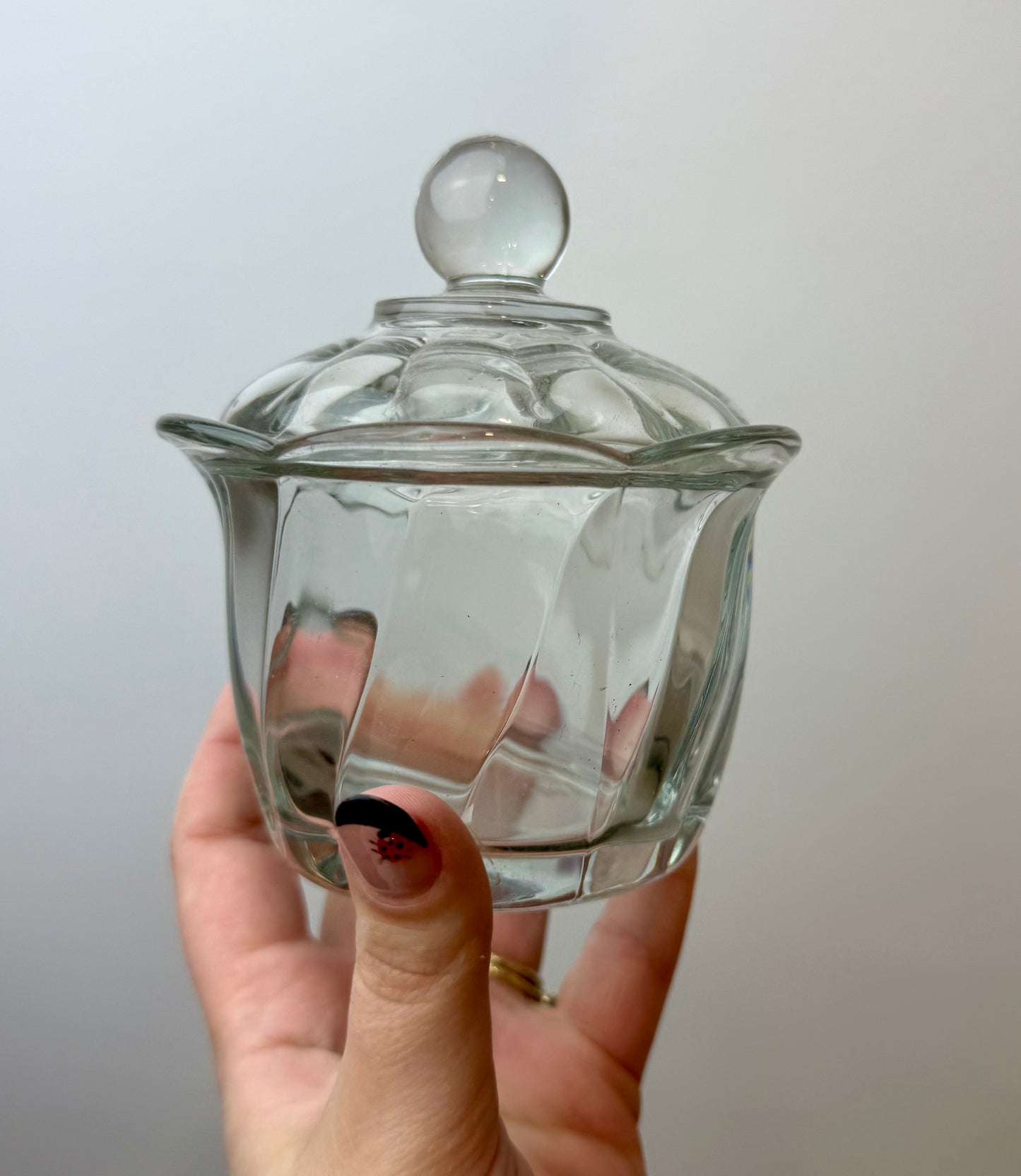 Glass container thrifted find