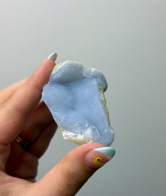 Blue chalcedony raw