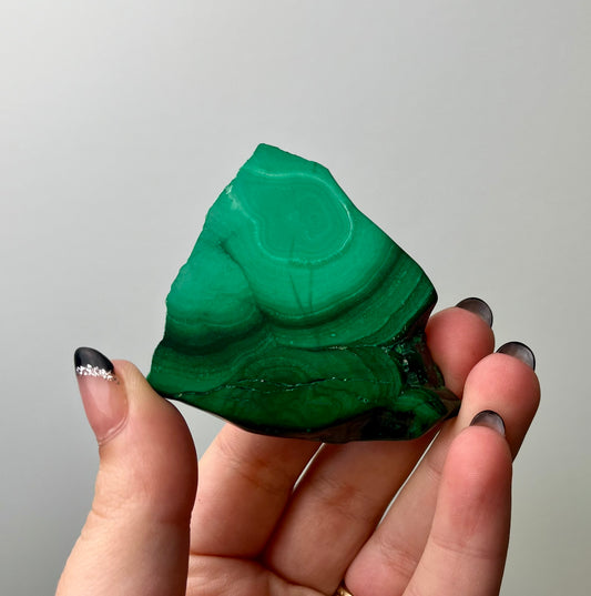 Malachite slab