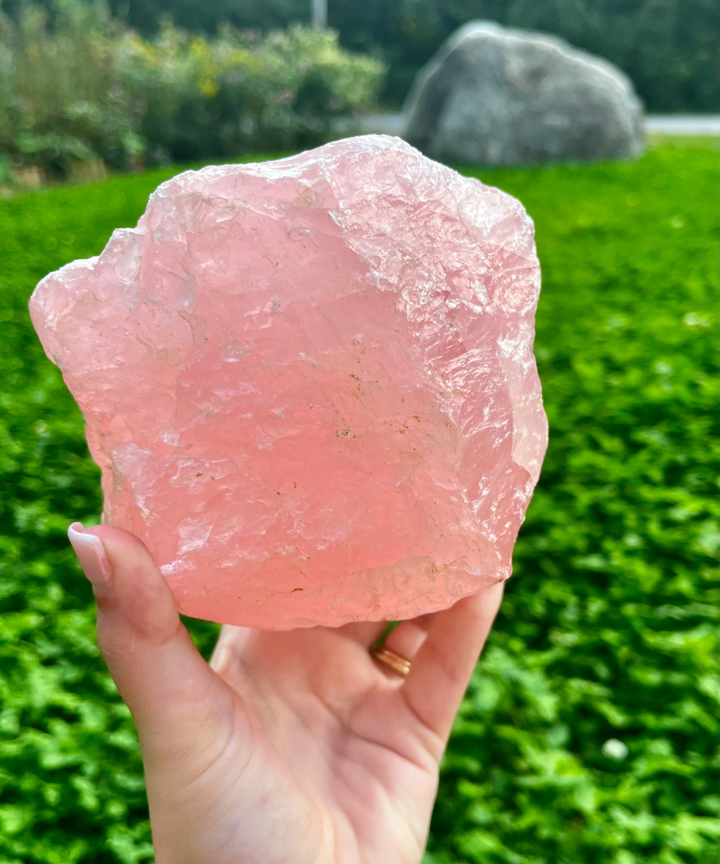 Rose quartz raw