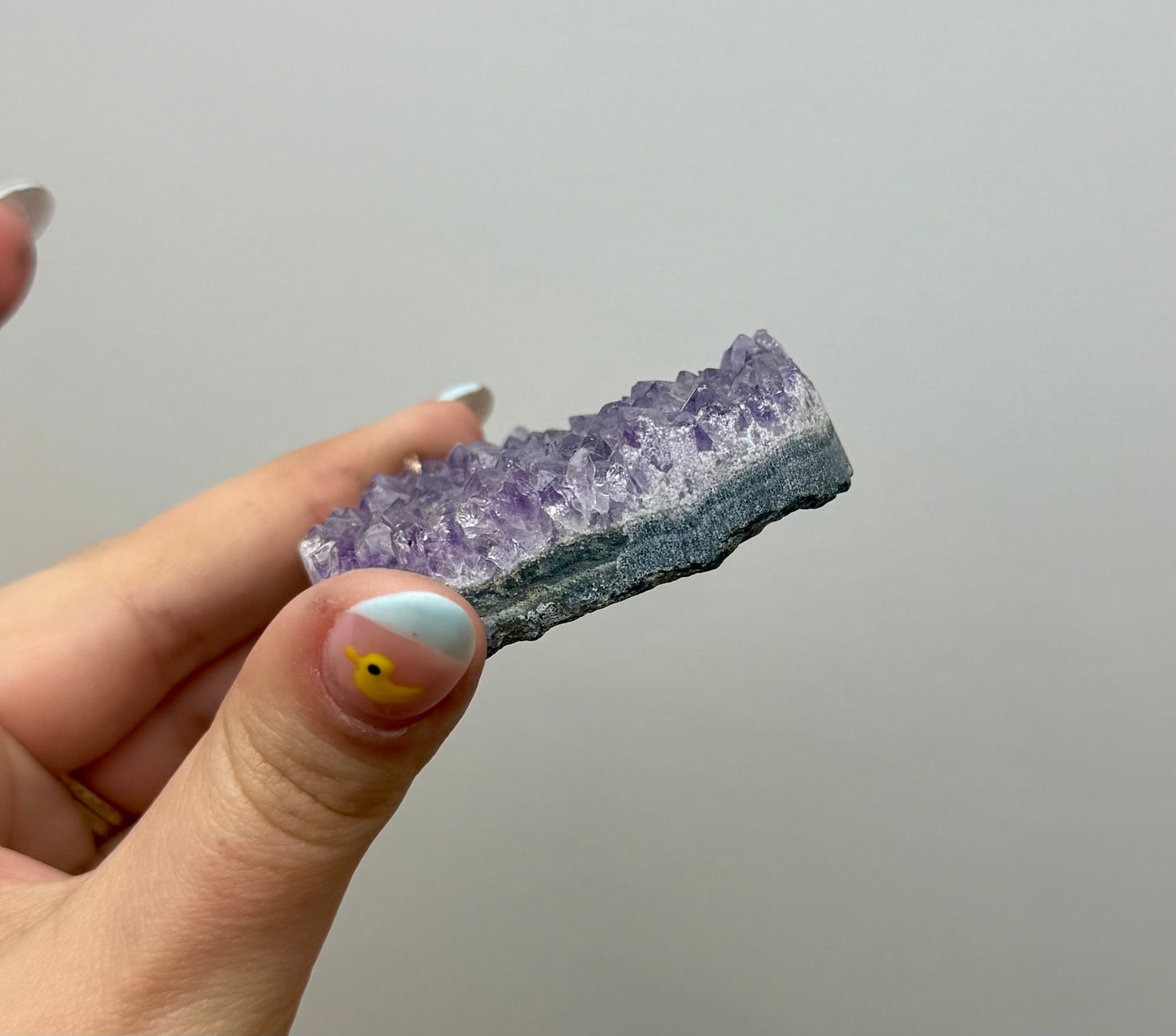 Amethyst cluster heart