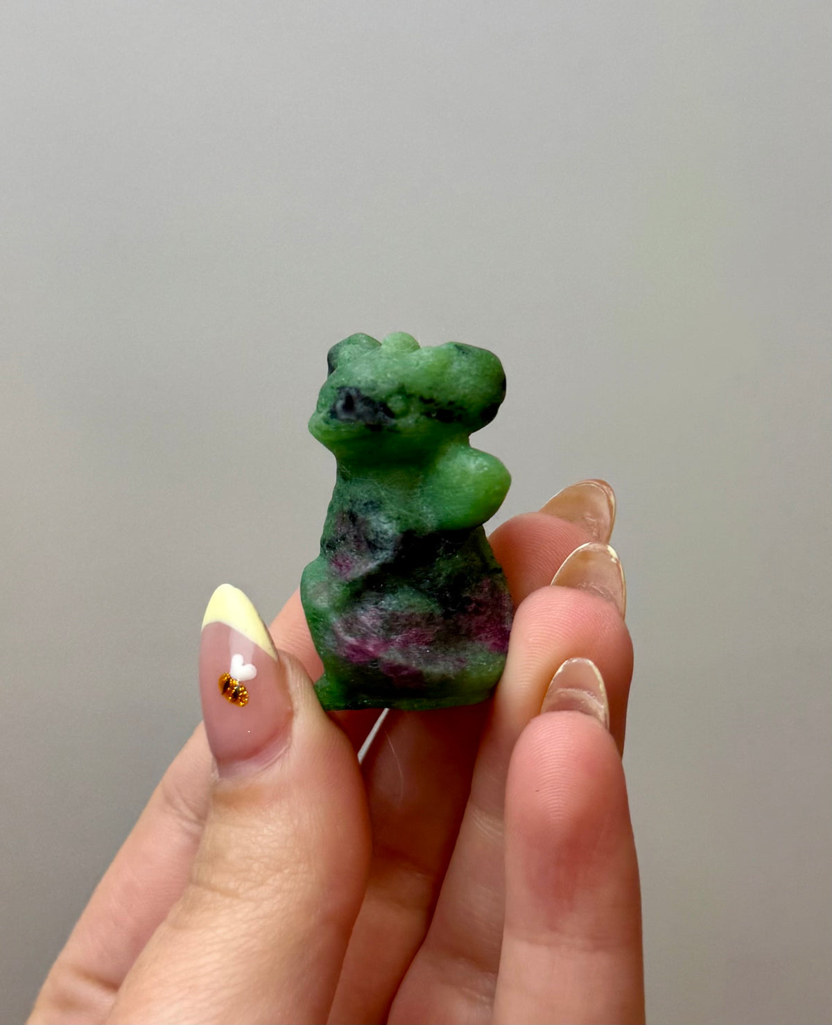 Ruby zoisite dragon carving