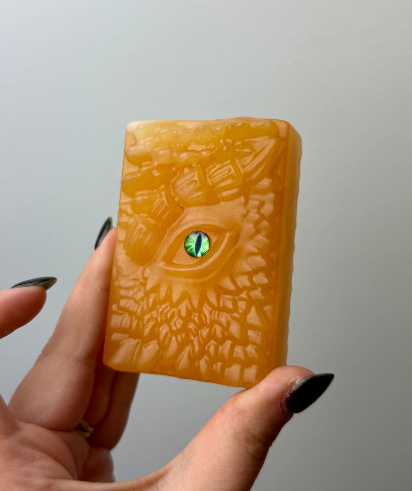 Dragon eye book carving