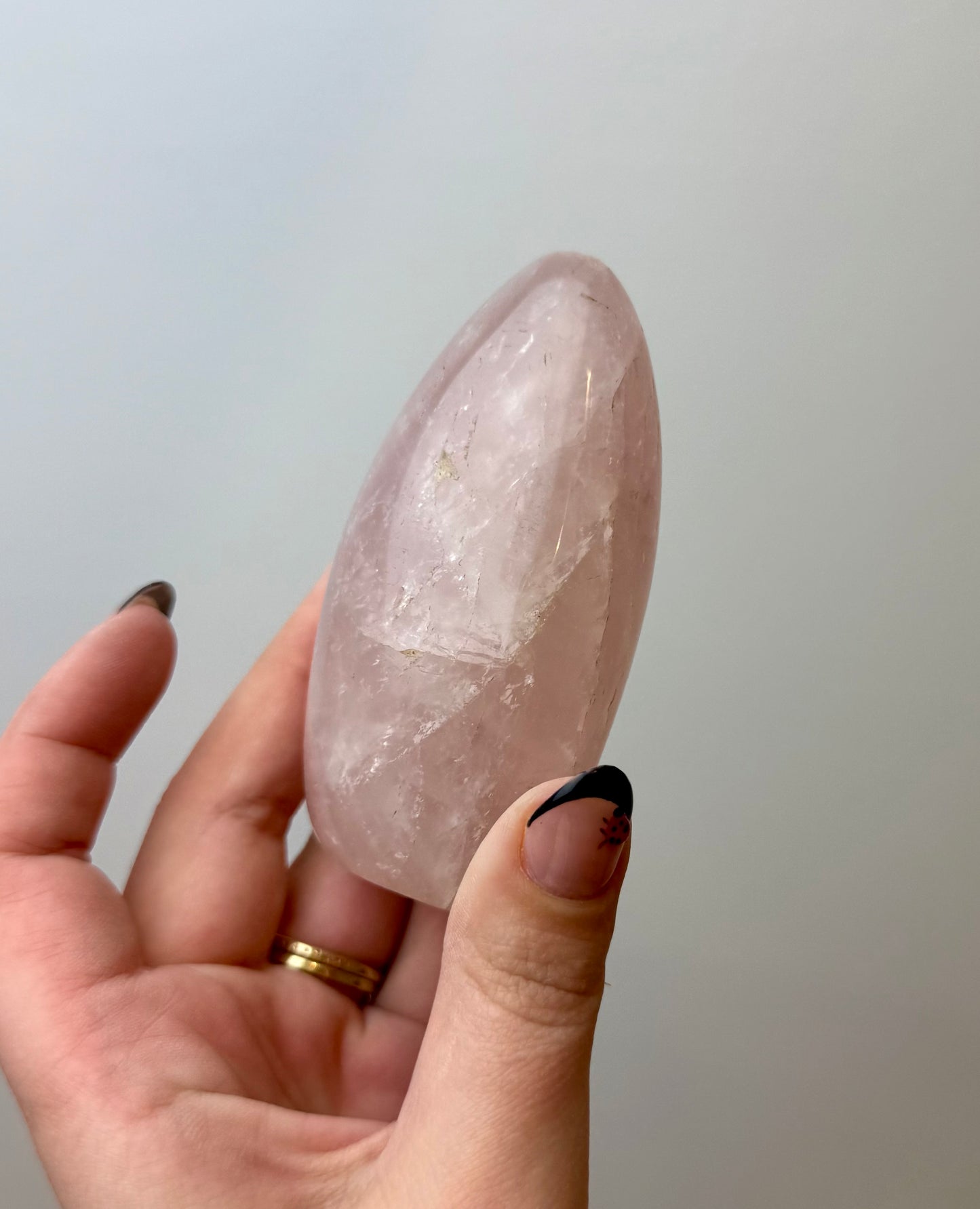 Rose quartz freeform