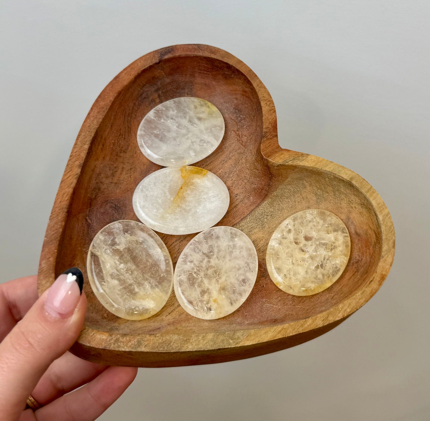 Golden healer worry stones