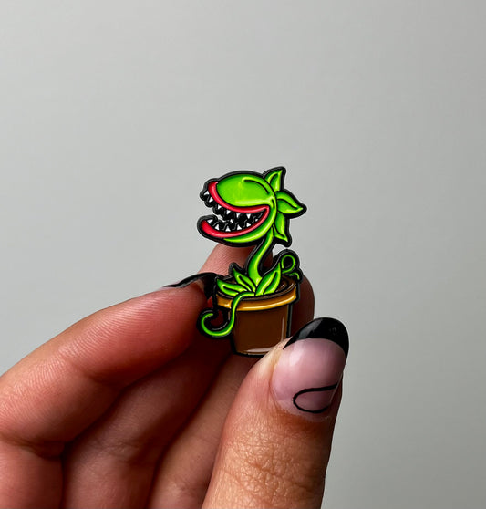 Venus flytrap enamel pin