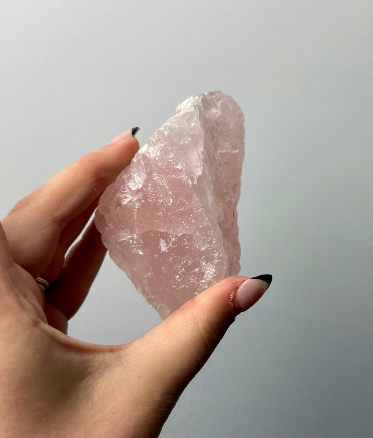 Rose quartz raw chunk