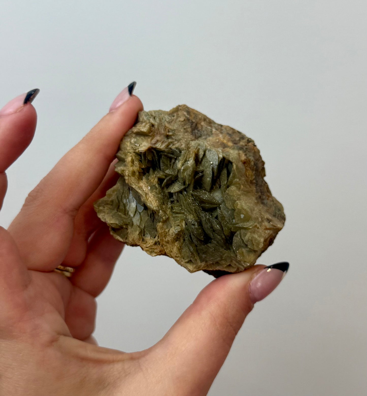 Golden yellow mica specimen
