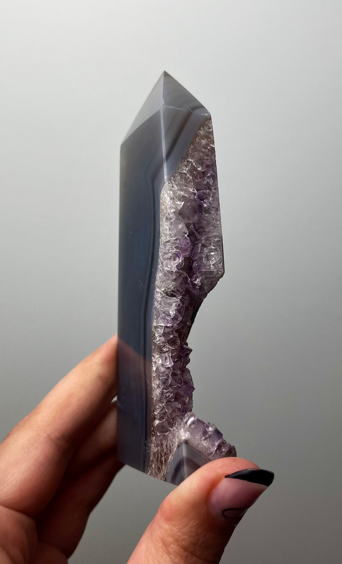 Amethyst agate tower