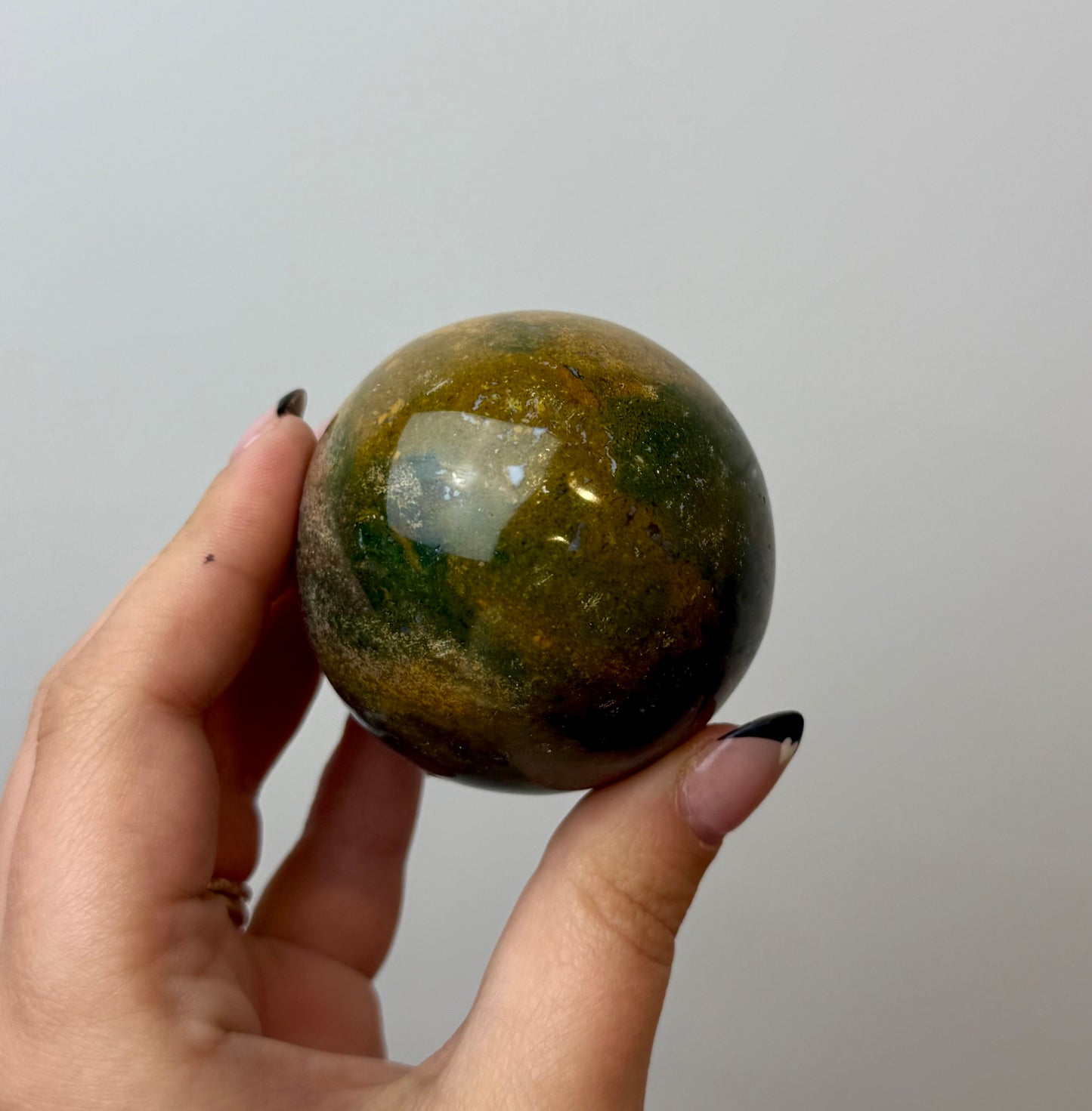 Ocean jasper sphere