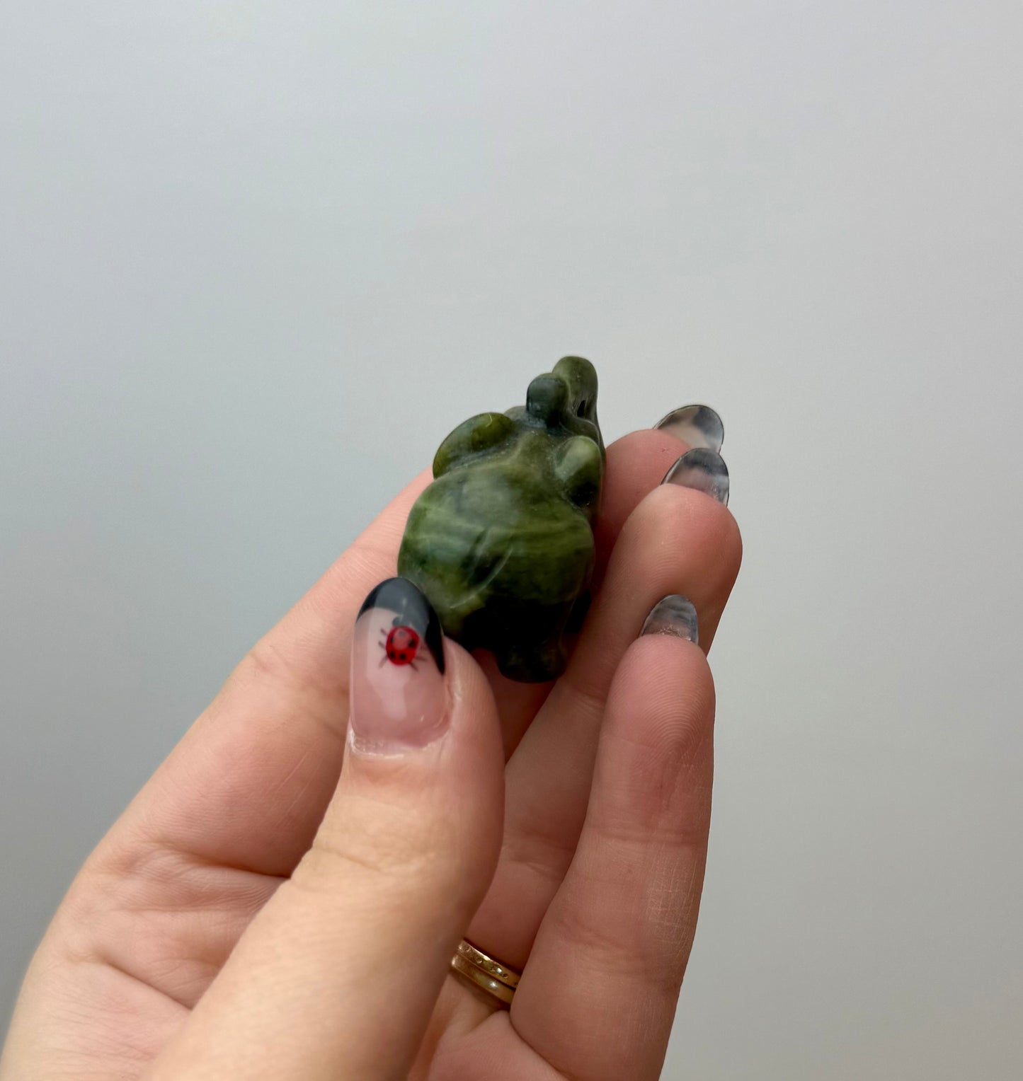 Jade elephant carving