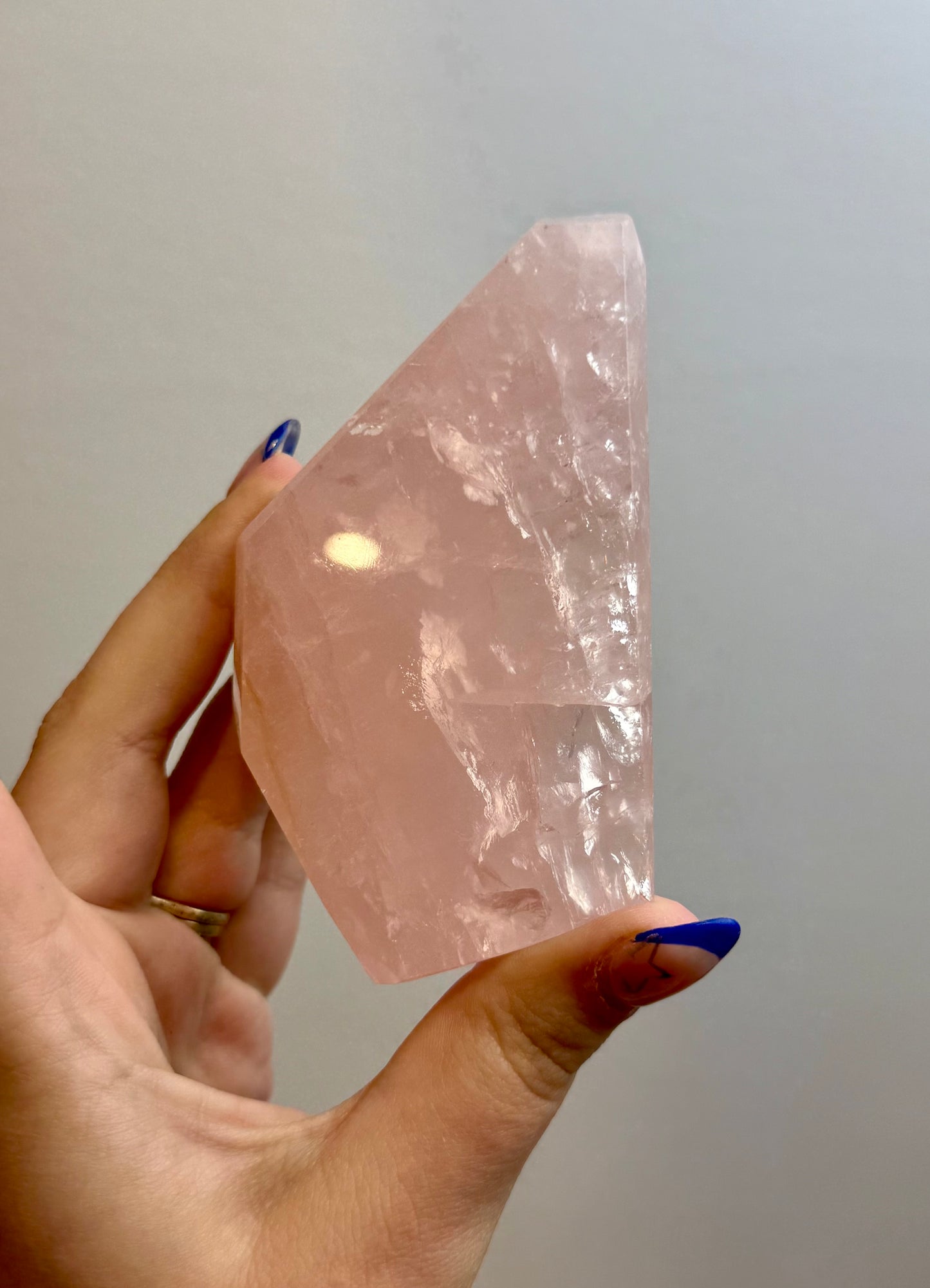 Rose quartz freeform