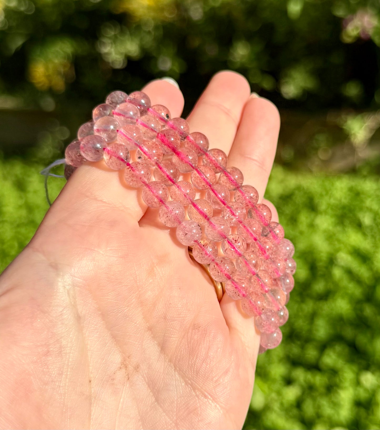 6mm strawberry Quartz bracelets