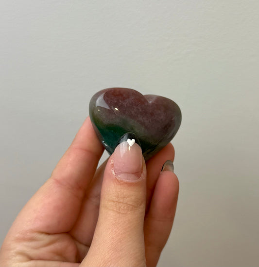 Ocean Jasper heart carving