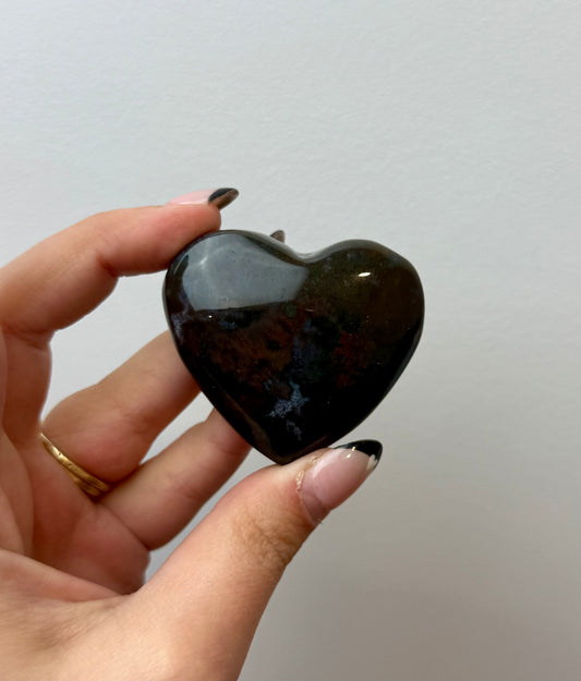 Ocean Jasper heart carving