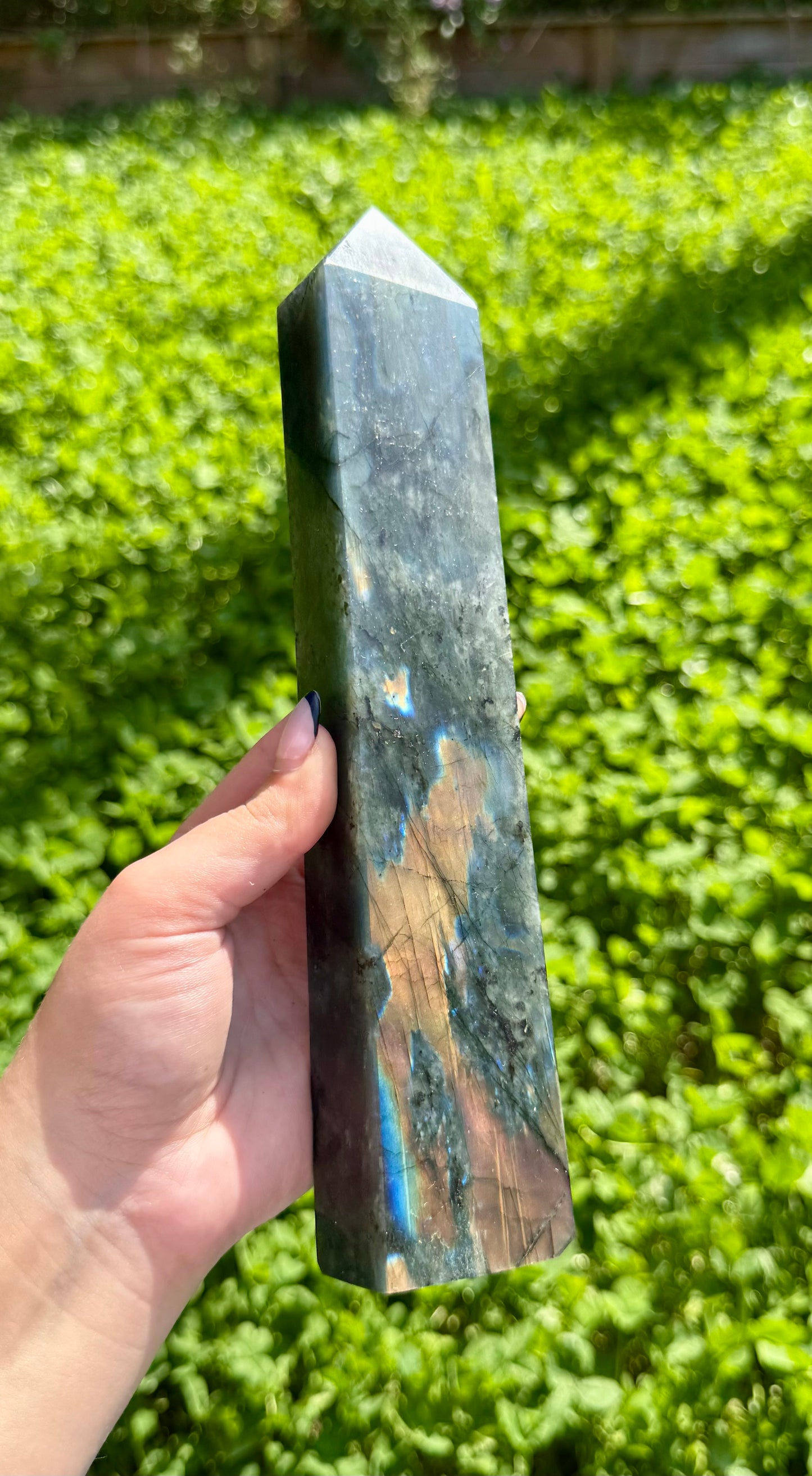 Labradorite tower