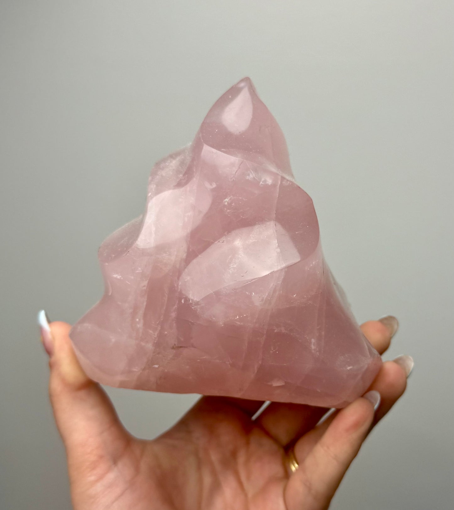 Rose quartz flame