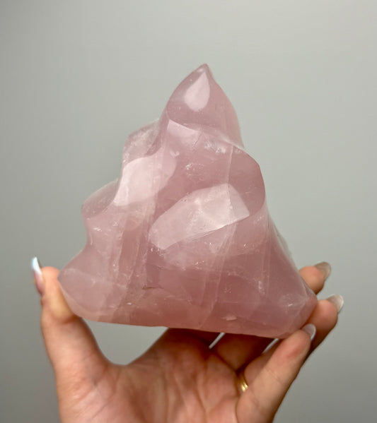 Rose quartz flame