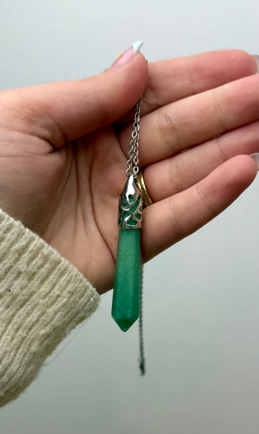 Green aventurine necklace thrifted find