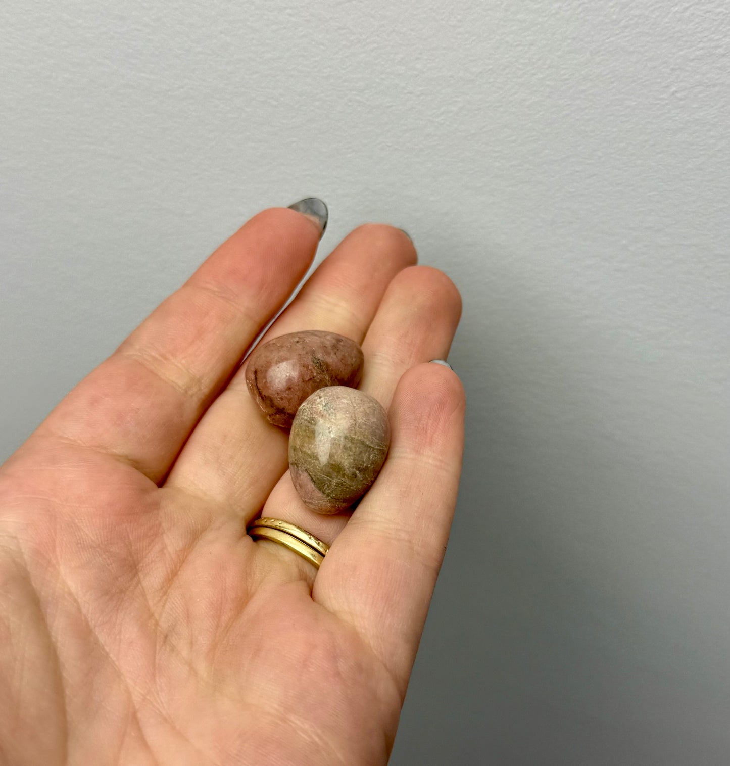 Rhodonite mini eggs