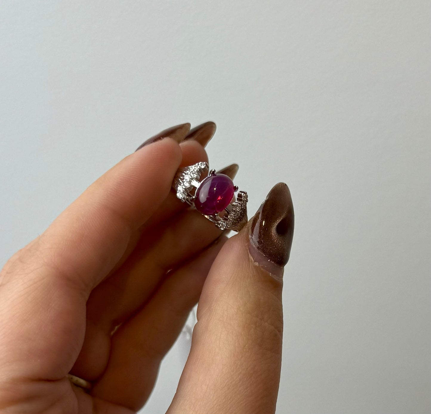 Ruby adjustable ring