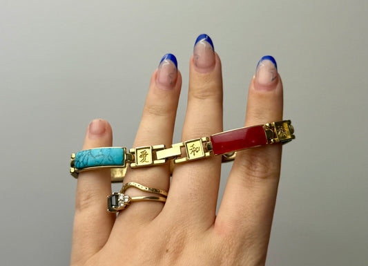 Altered/manmade/natural bracelet thrifted find
