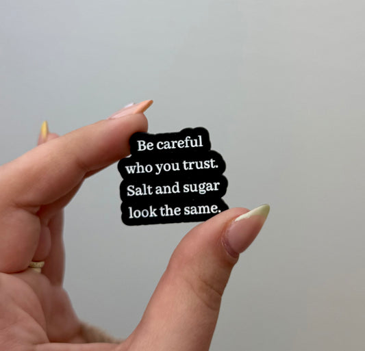 Salt and sugar enamel pin