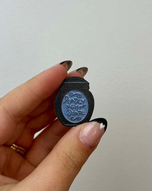 Deadly nightshade nightmare before Christmas pin