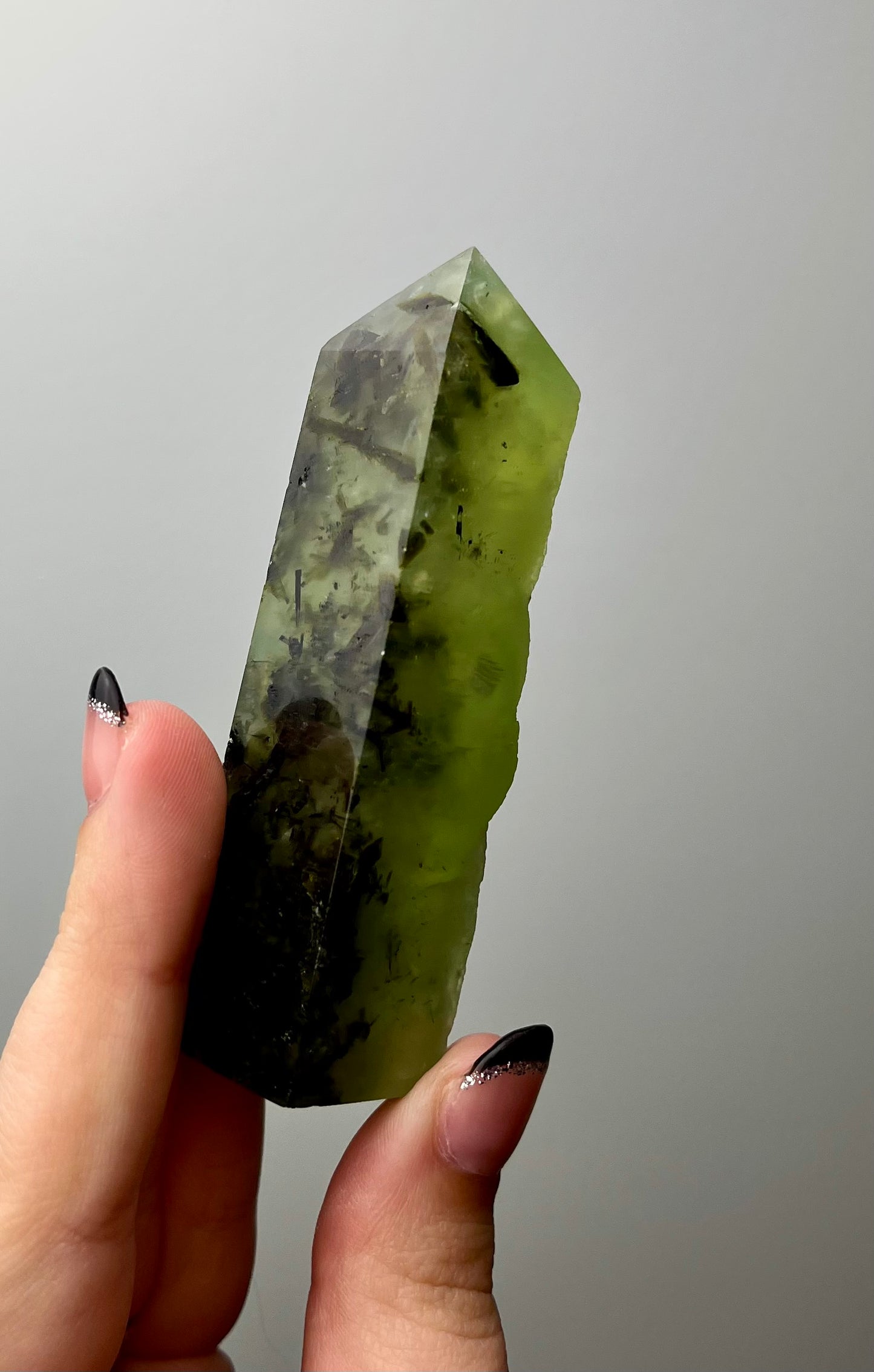 Prehnite half raw tower