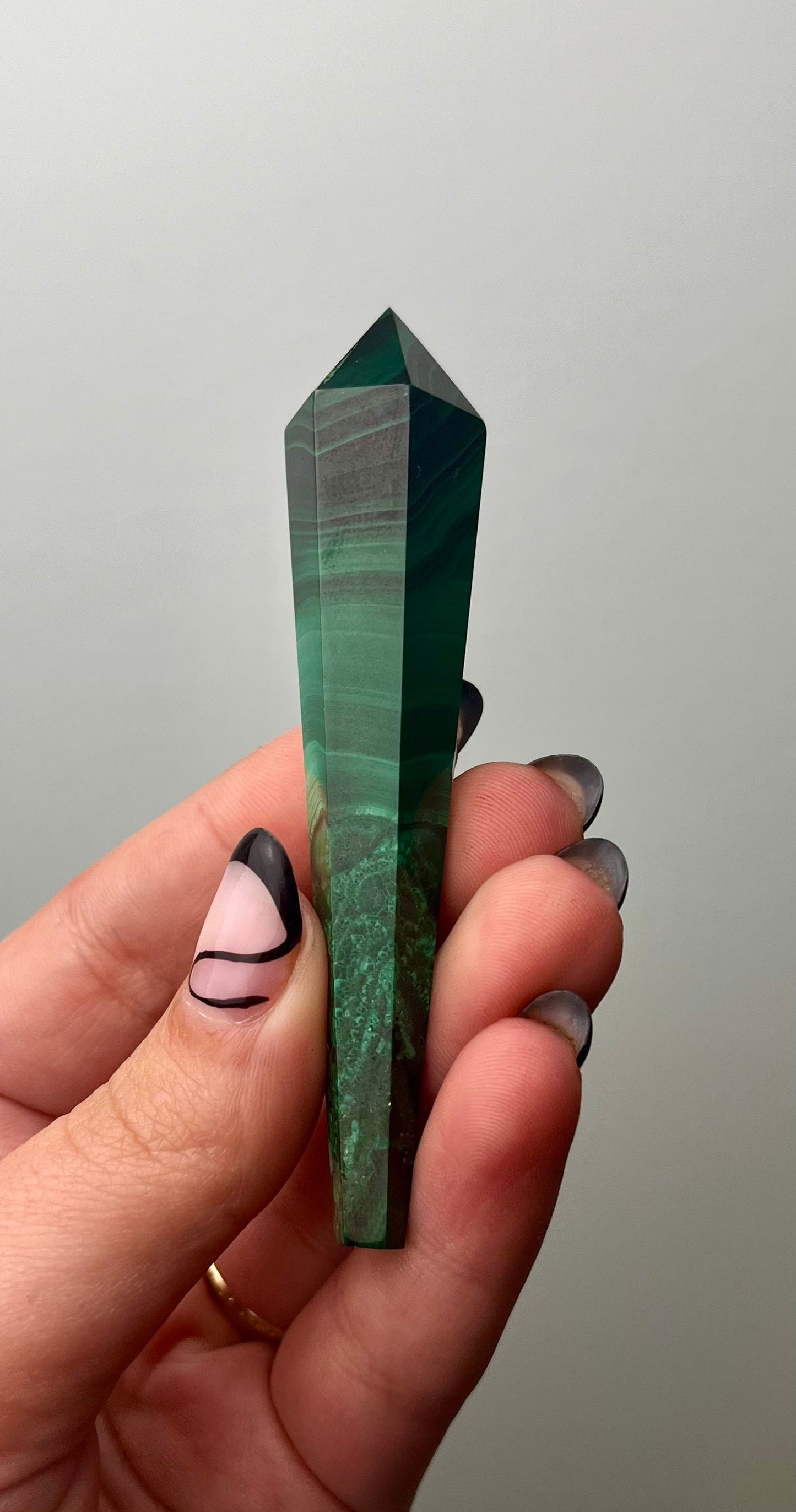 Malachite wand