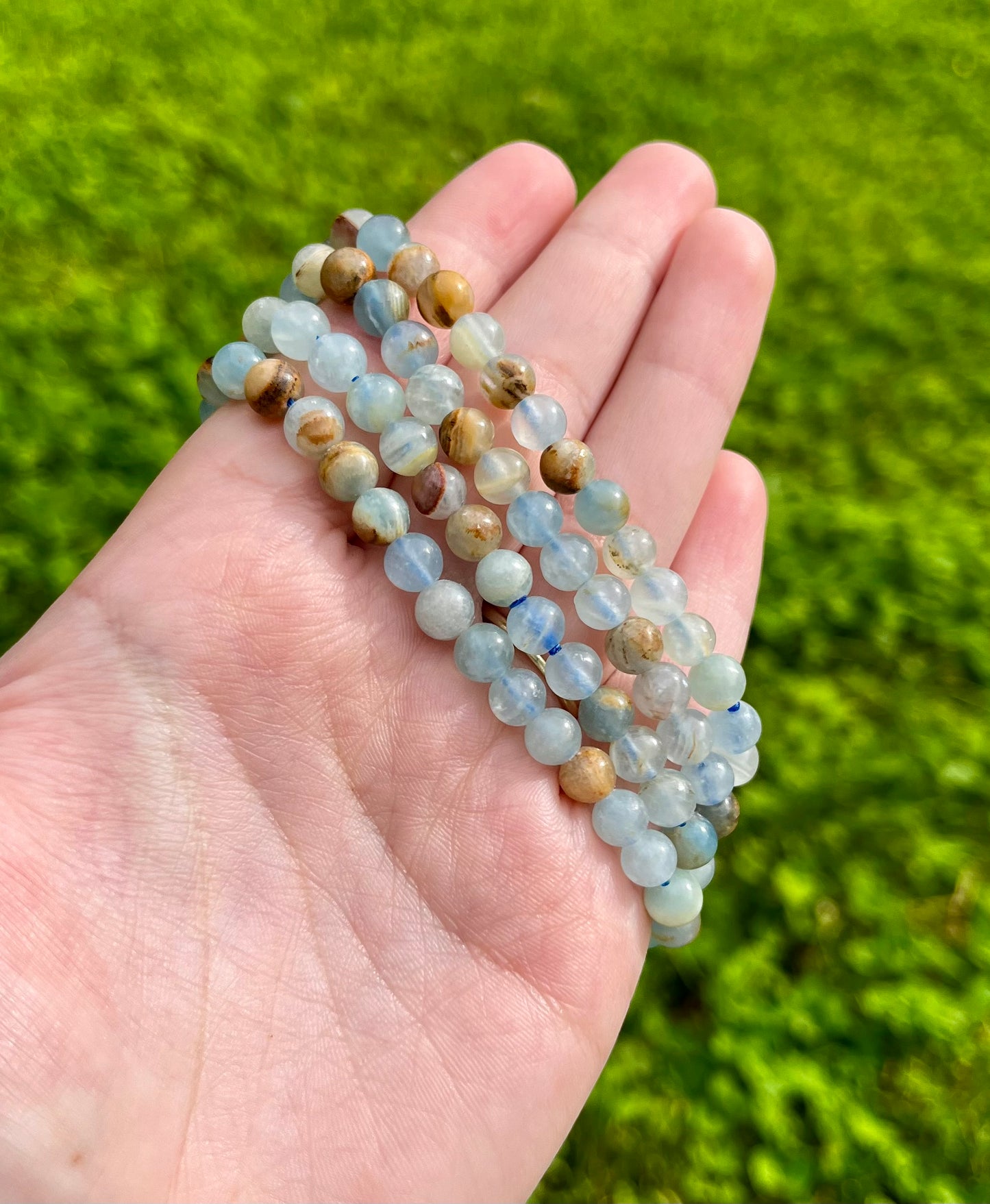 Blue onyx bracelets