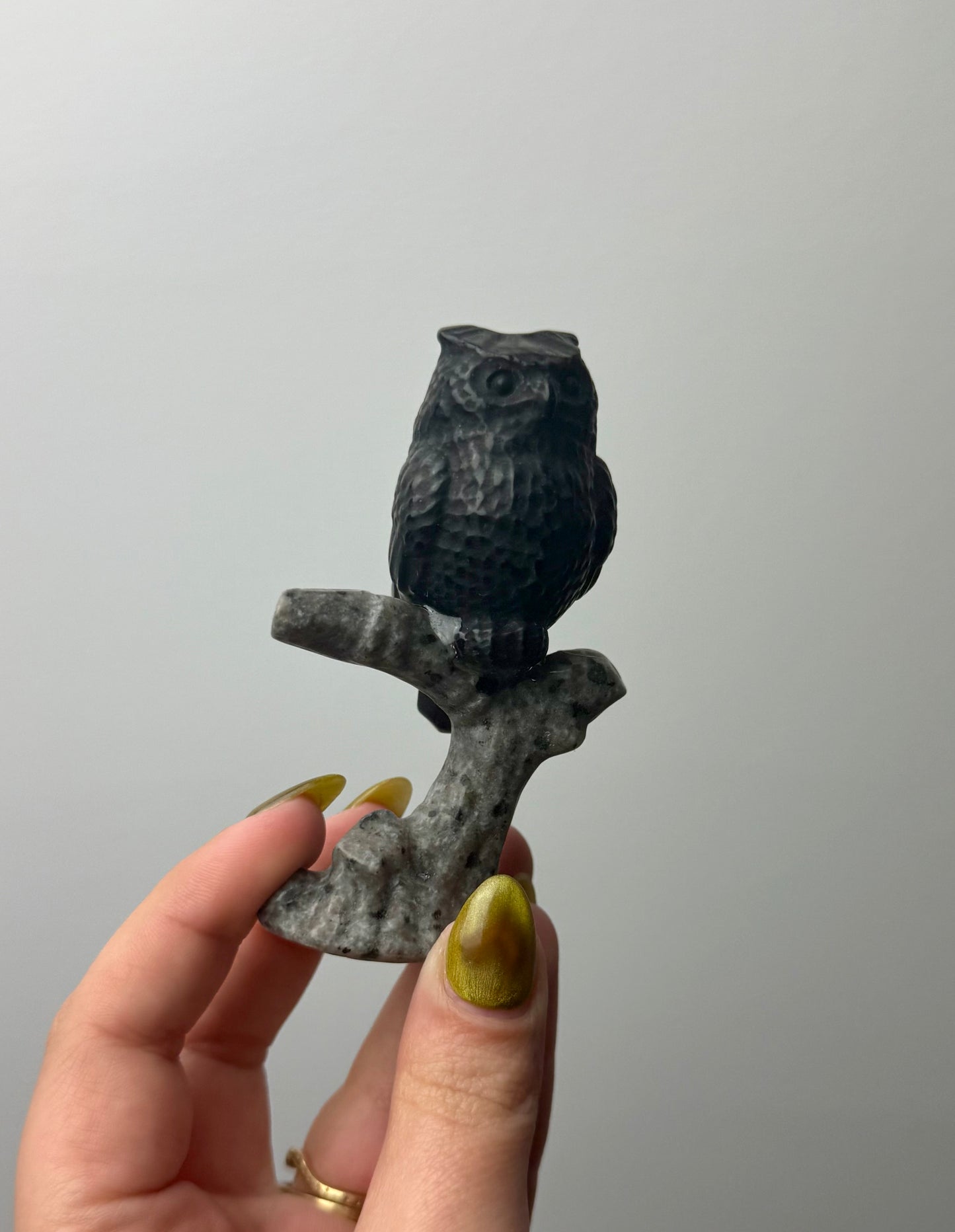 Owl carvings