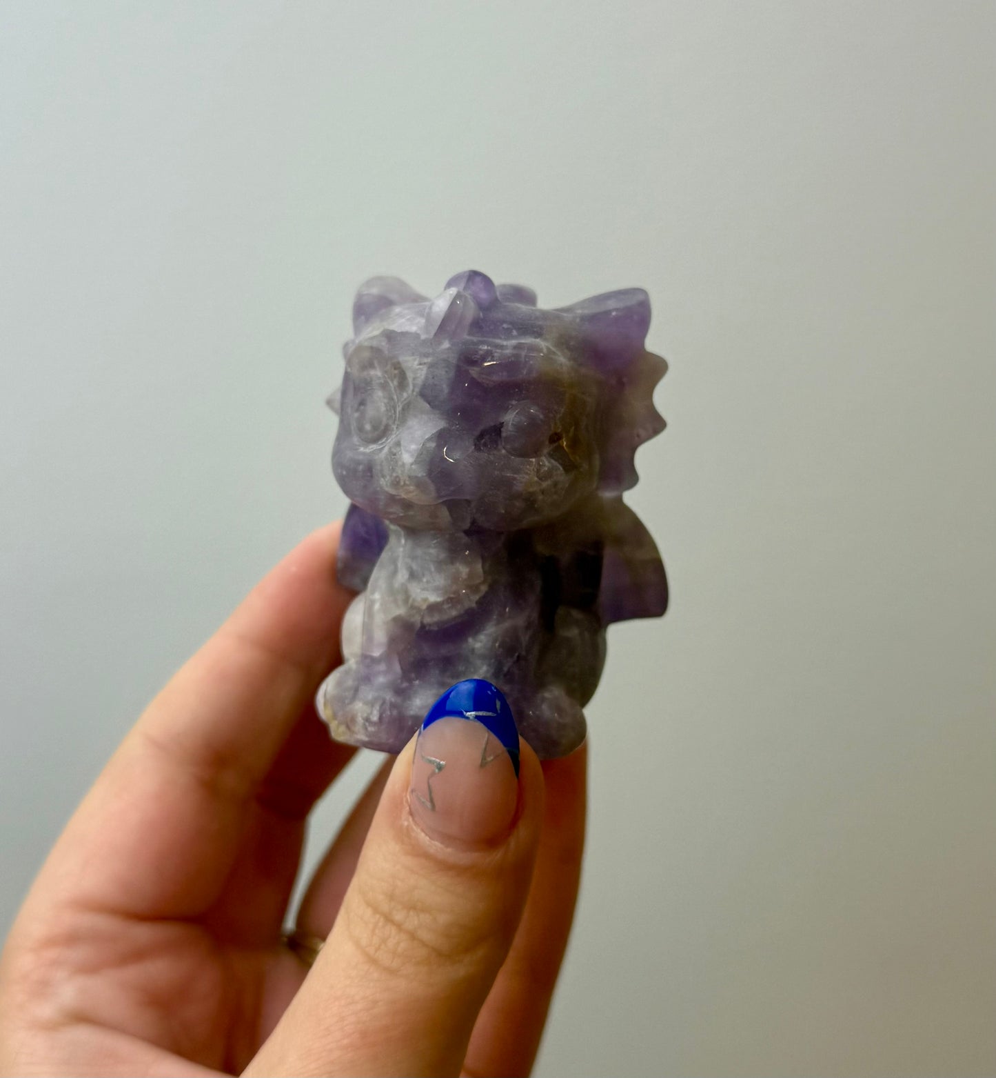 Amethyst dragon carving