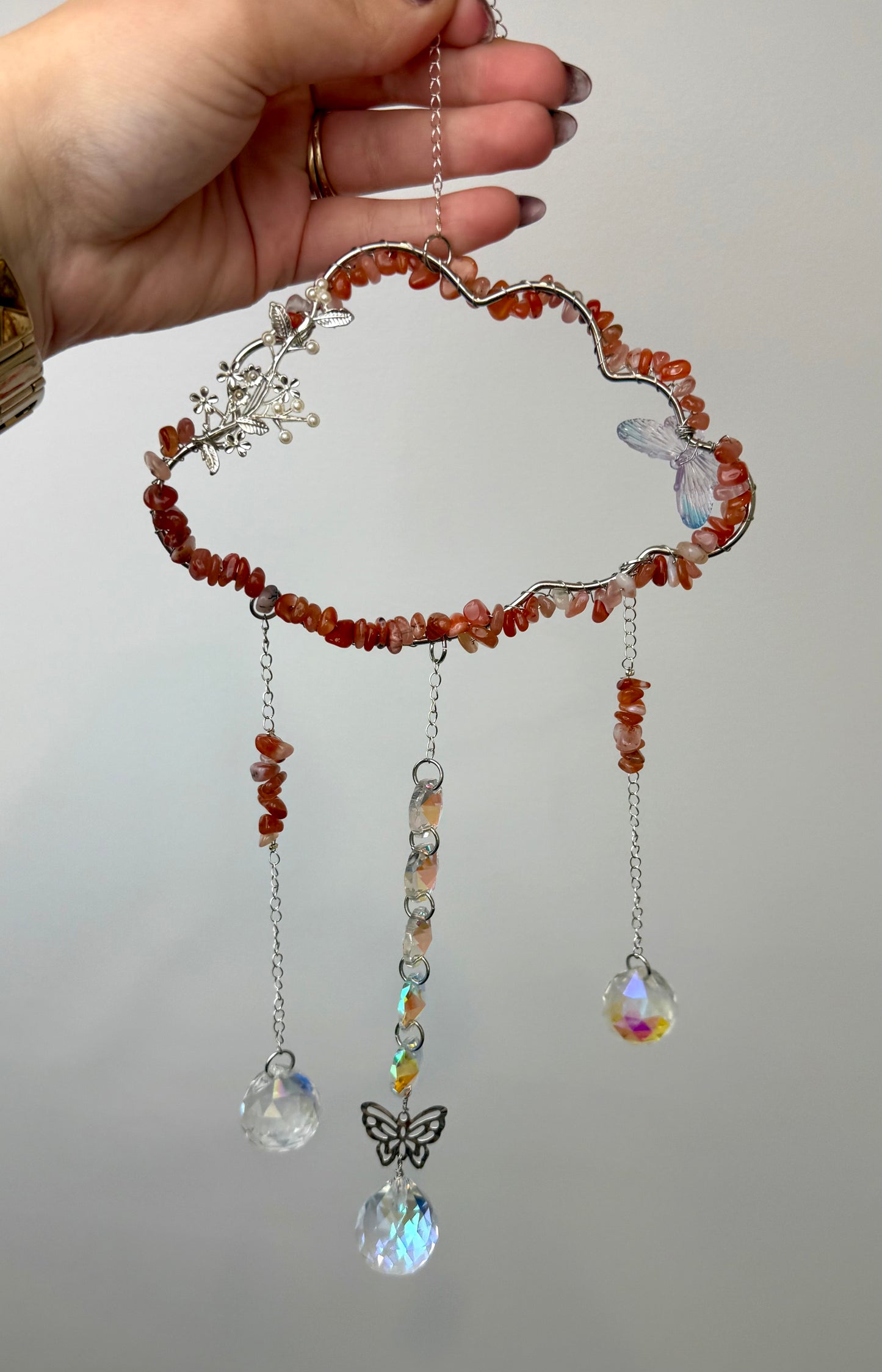 Carnelian cloud suncatcher