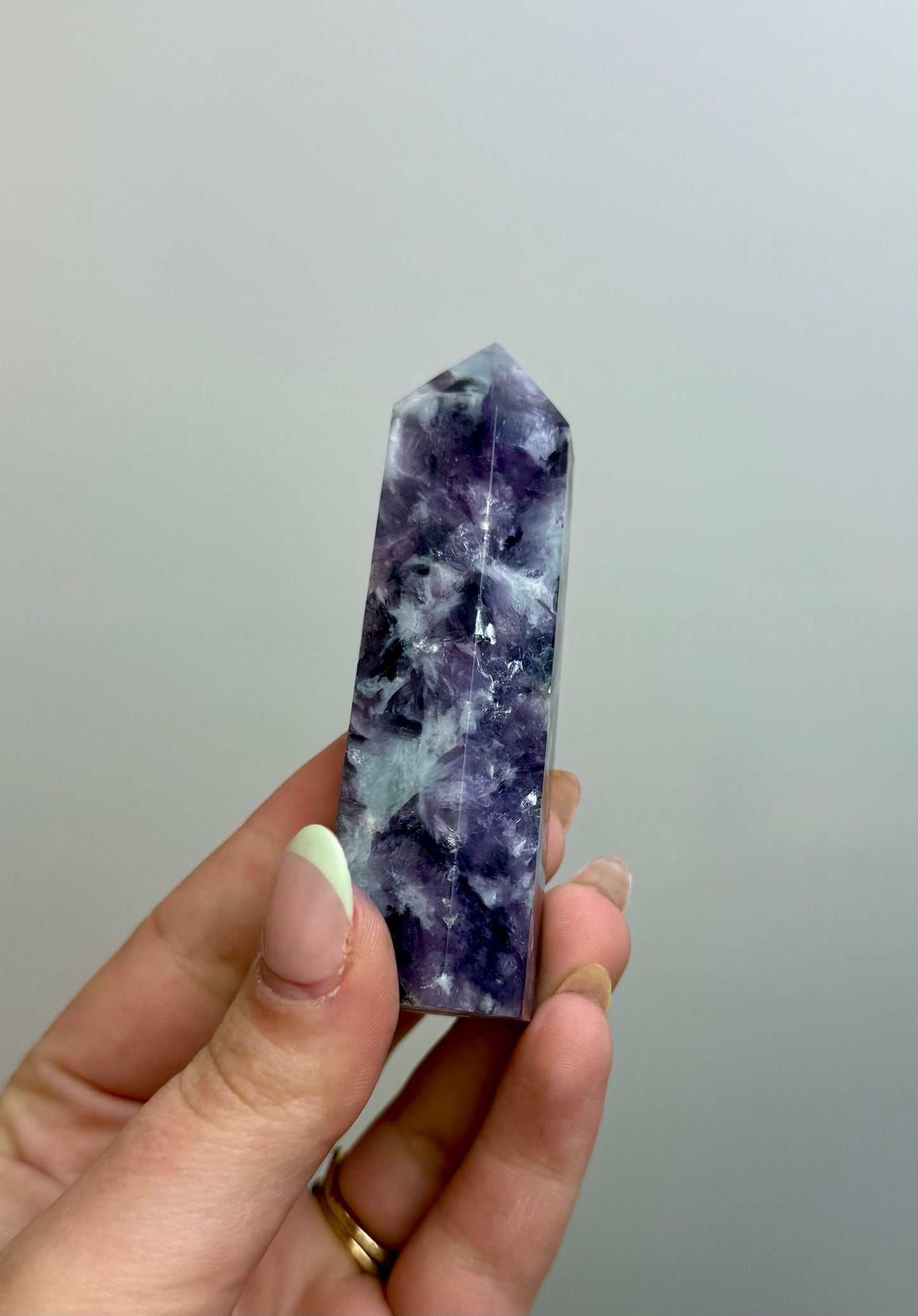 Purple mica/gem lepidolite towers