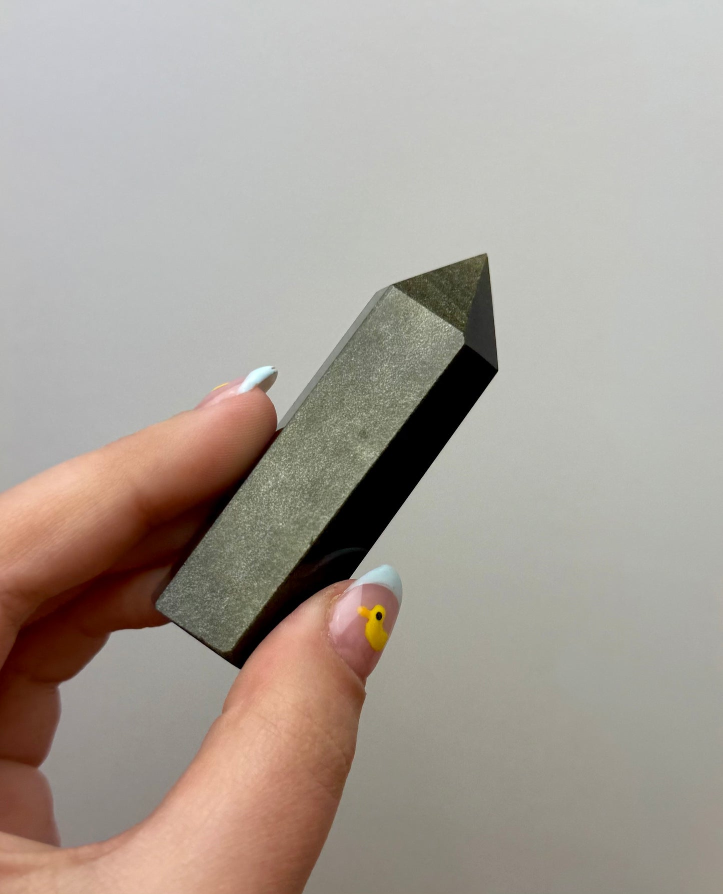 Gold sheen obsidian tower