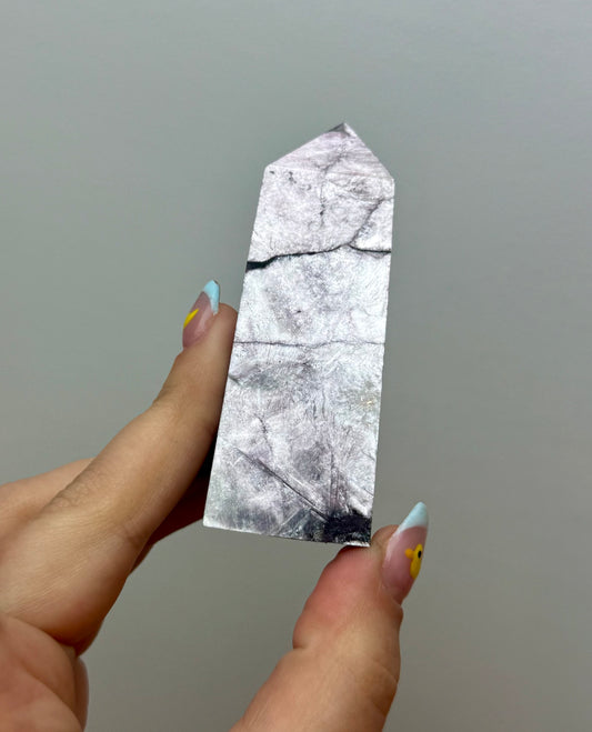 Purple mica/gem lepidolite tower