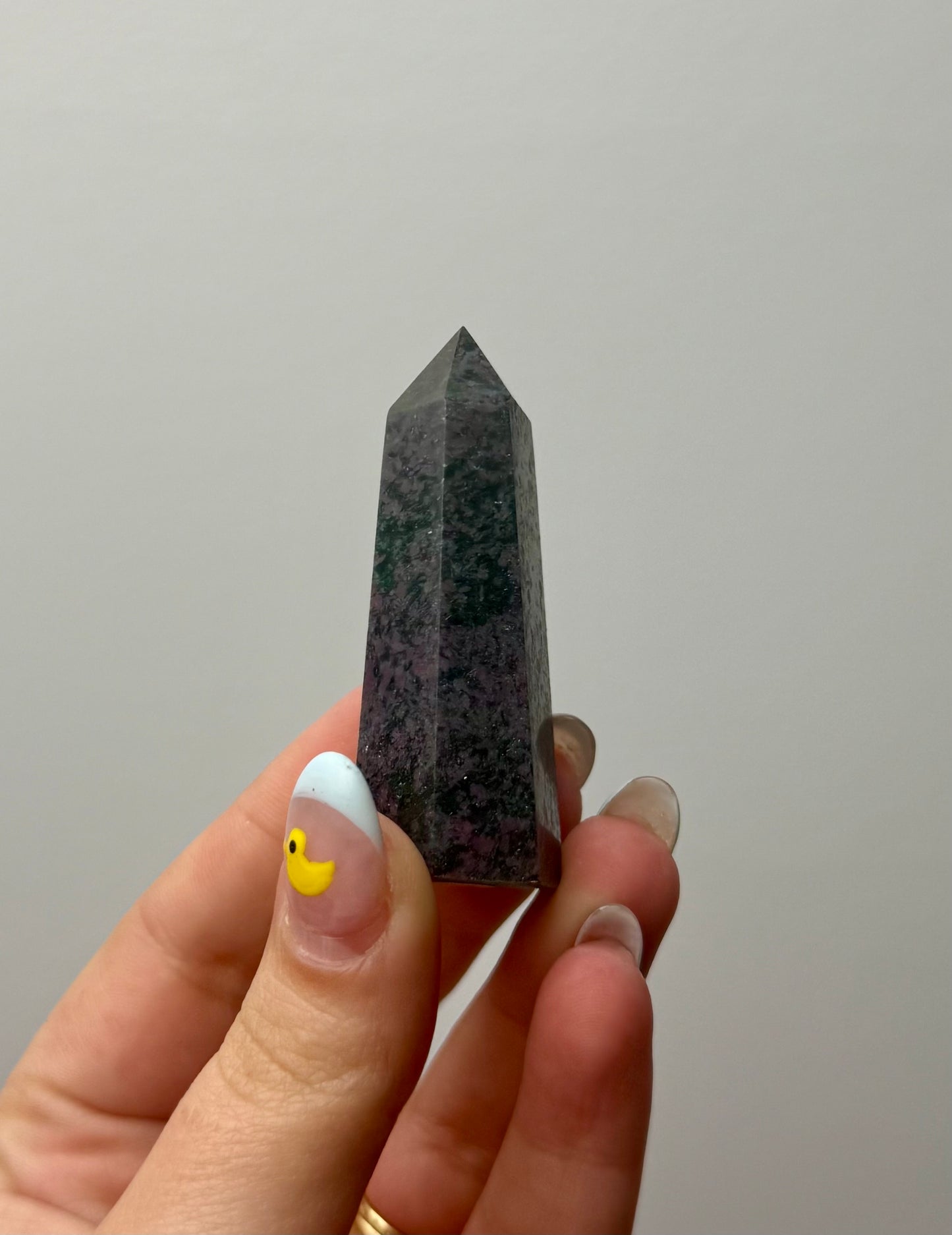 Ruby kyanite tower