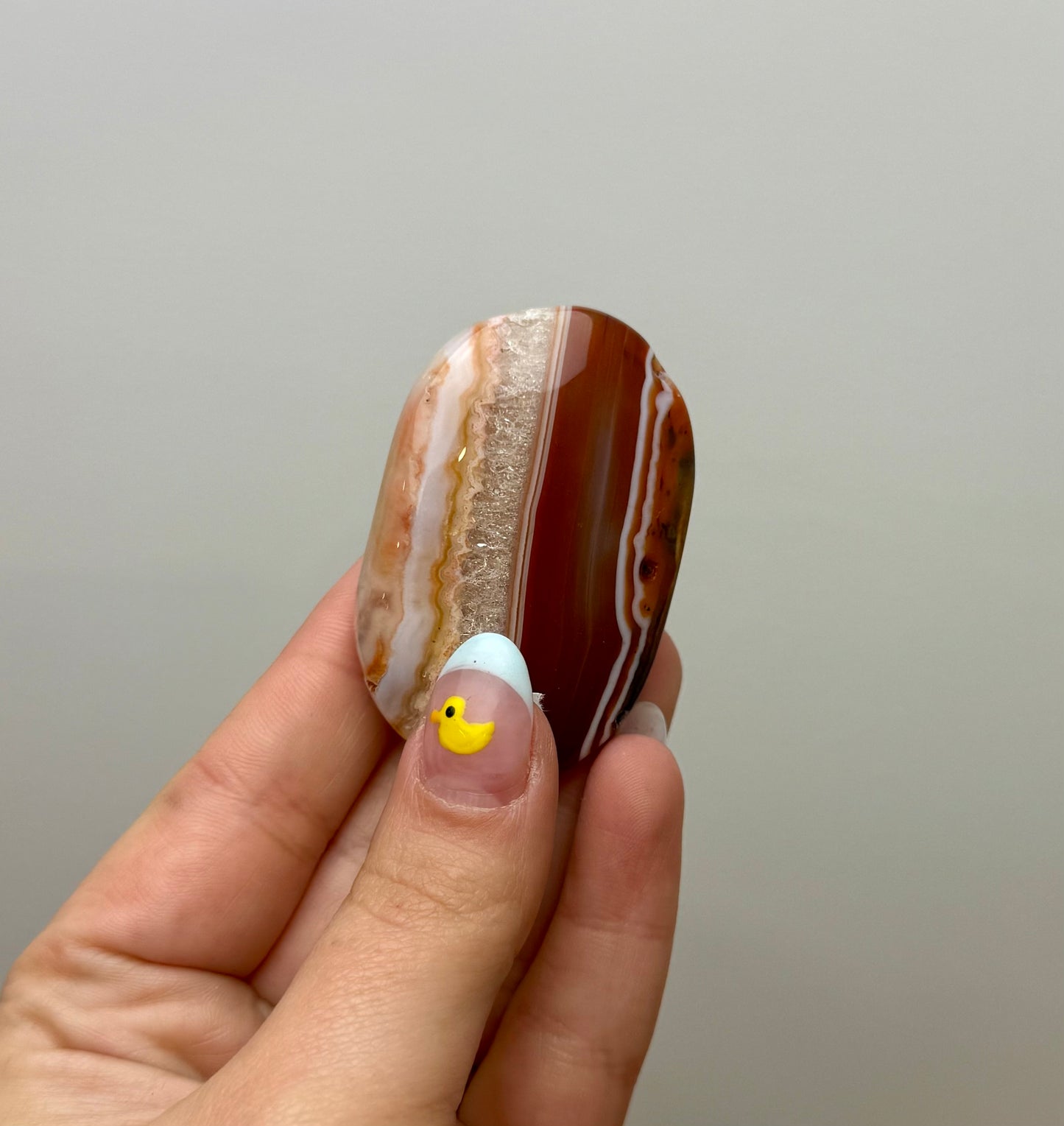 Carnelian palm stone