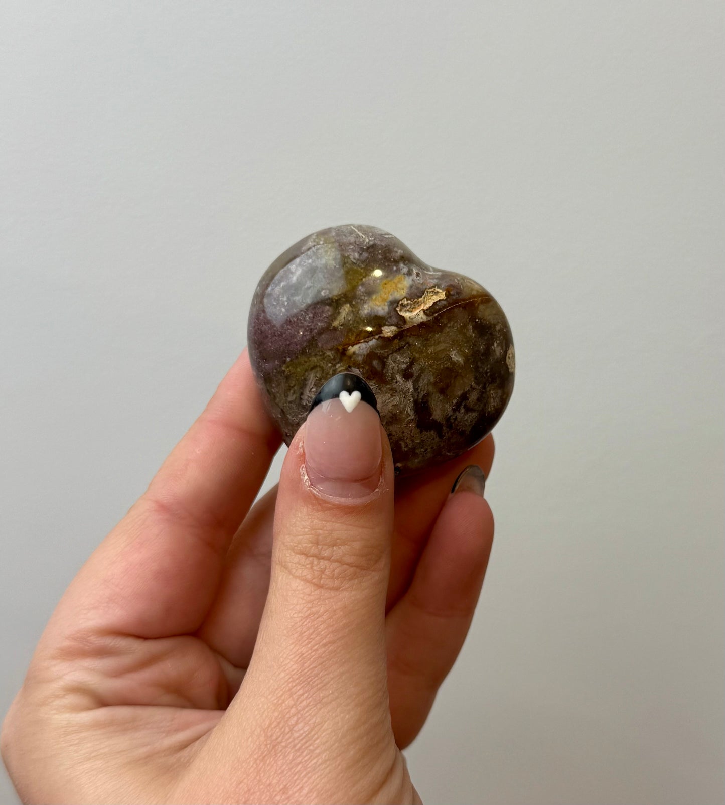 Ocean Jasper heart carving
