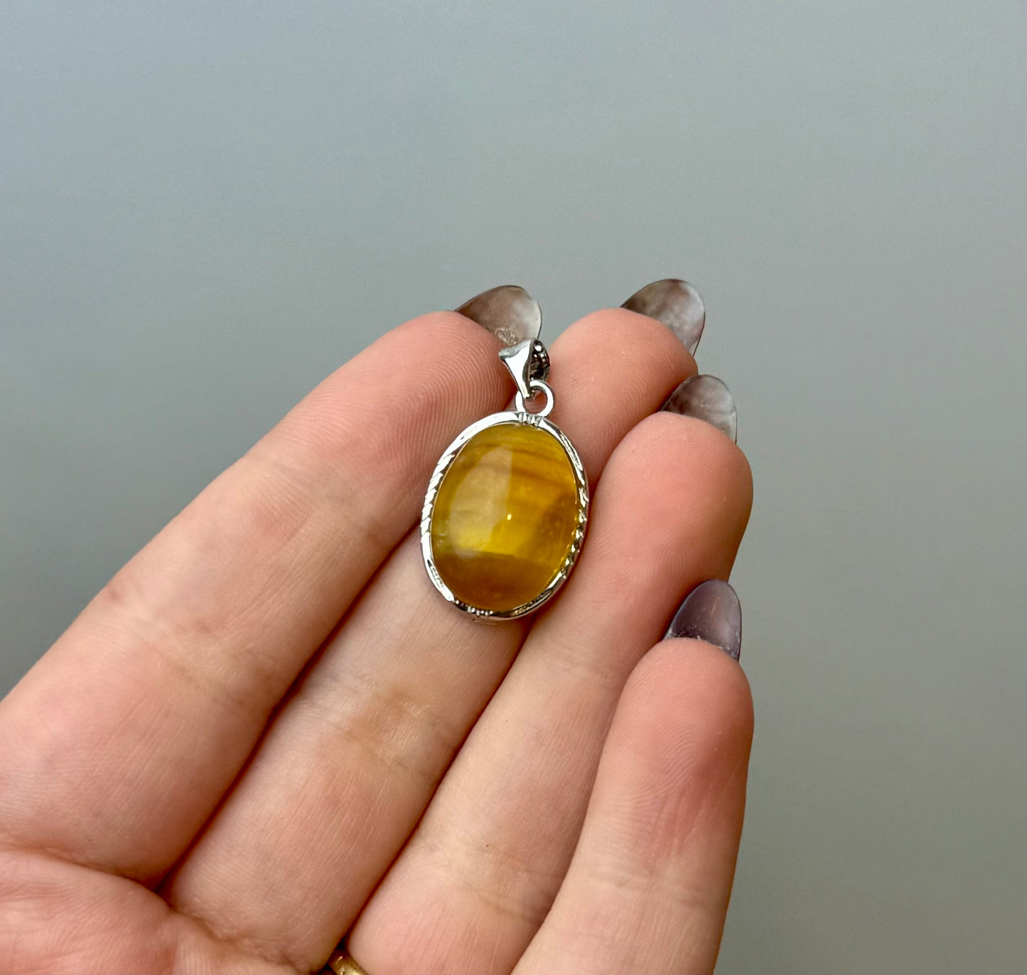 Fluorite pendant