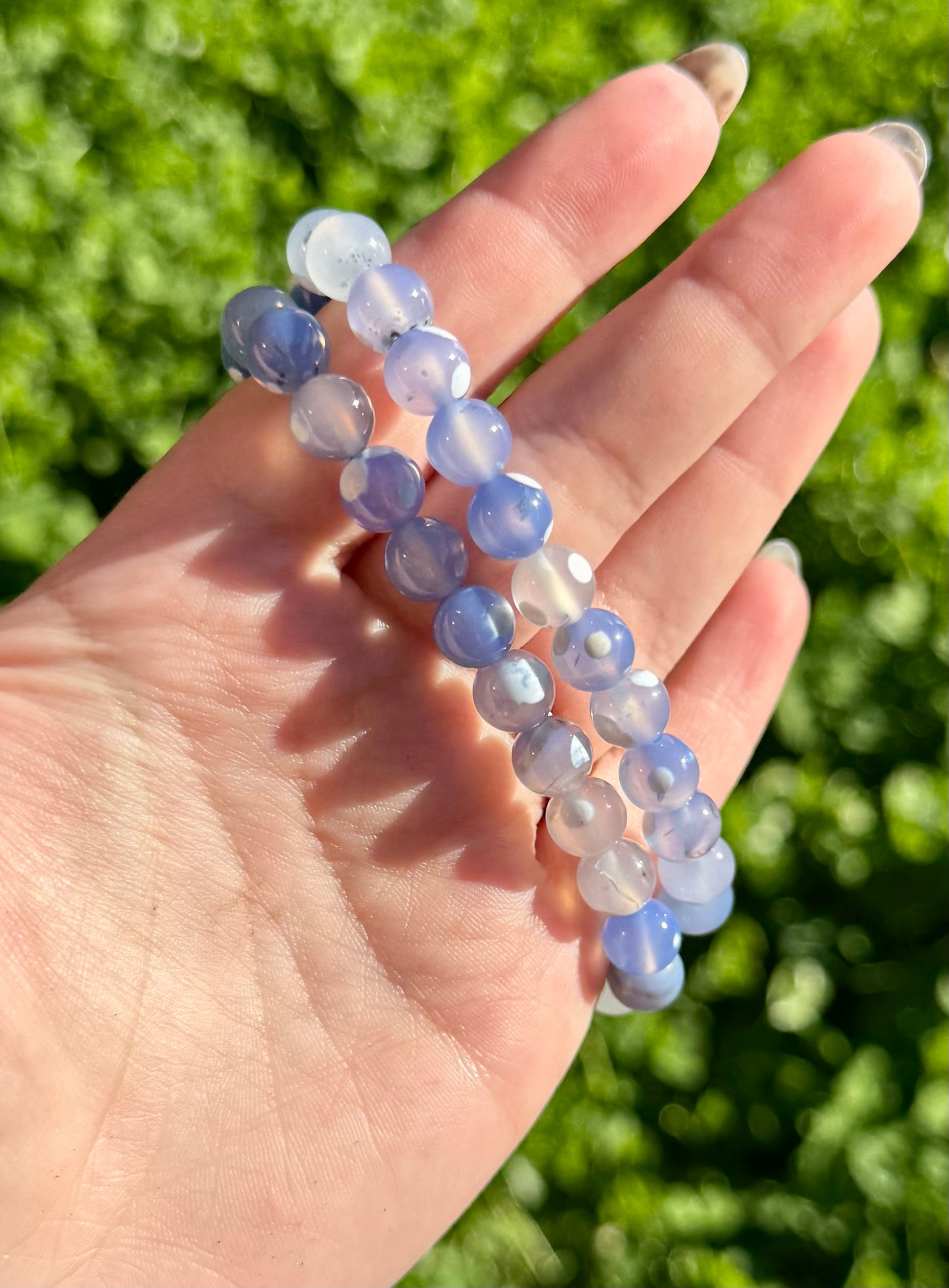 Dyed orca agate bracelets