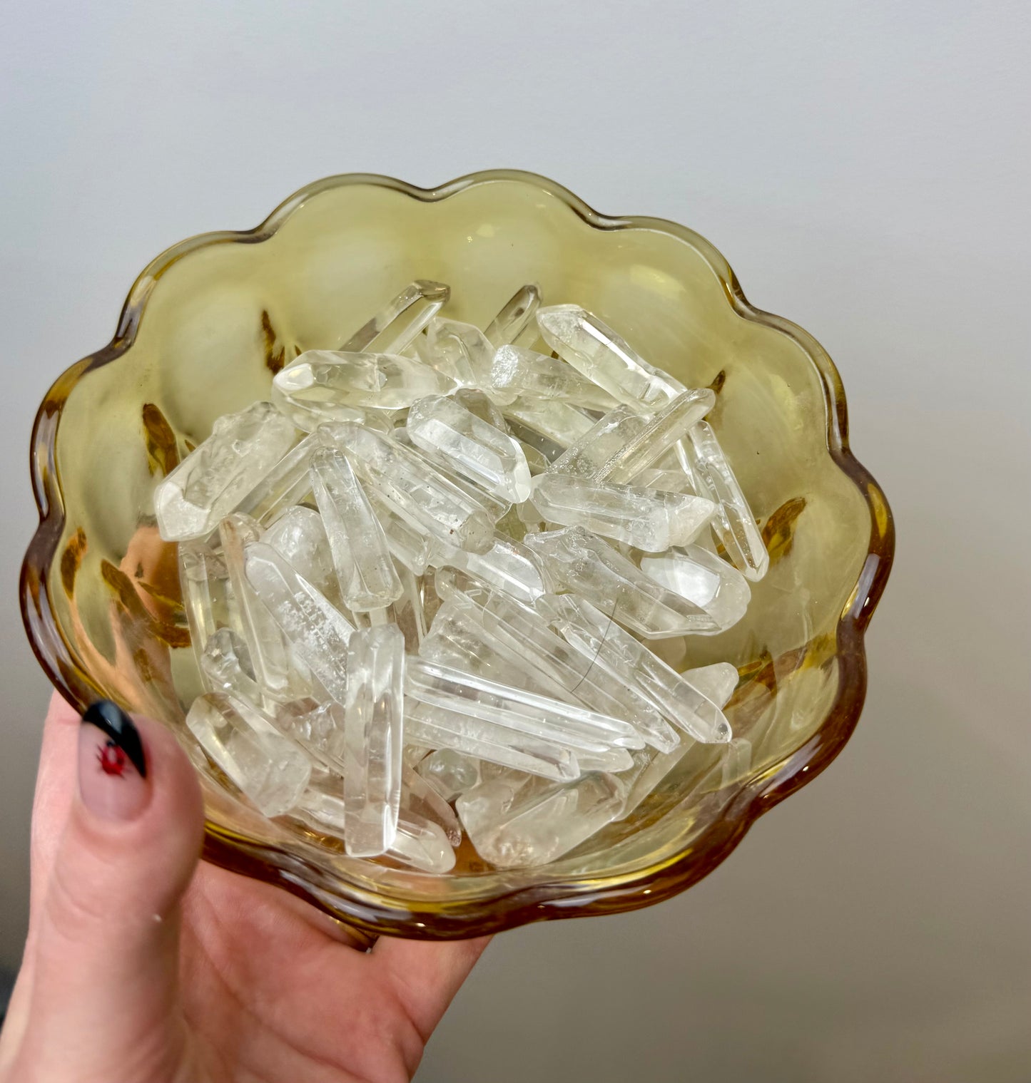 Clear quartz raw points