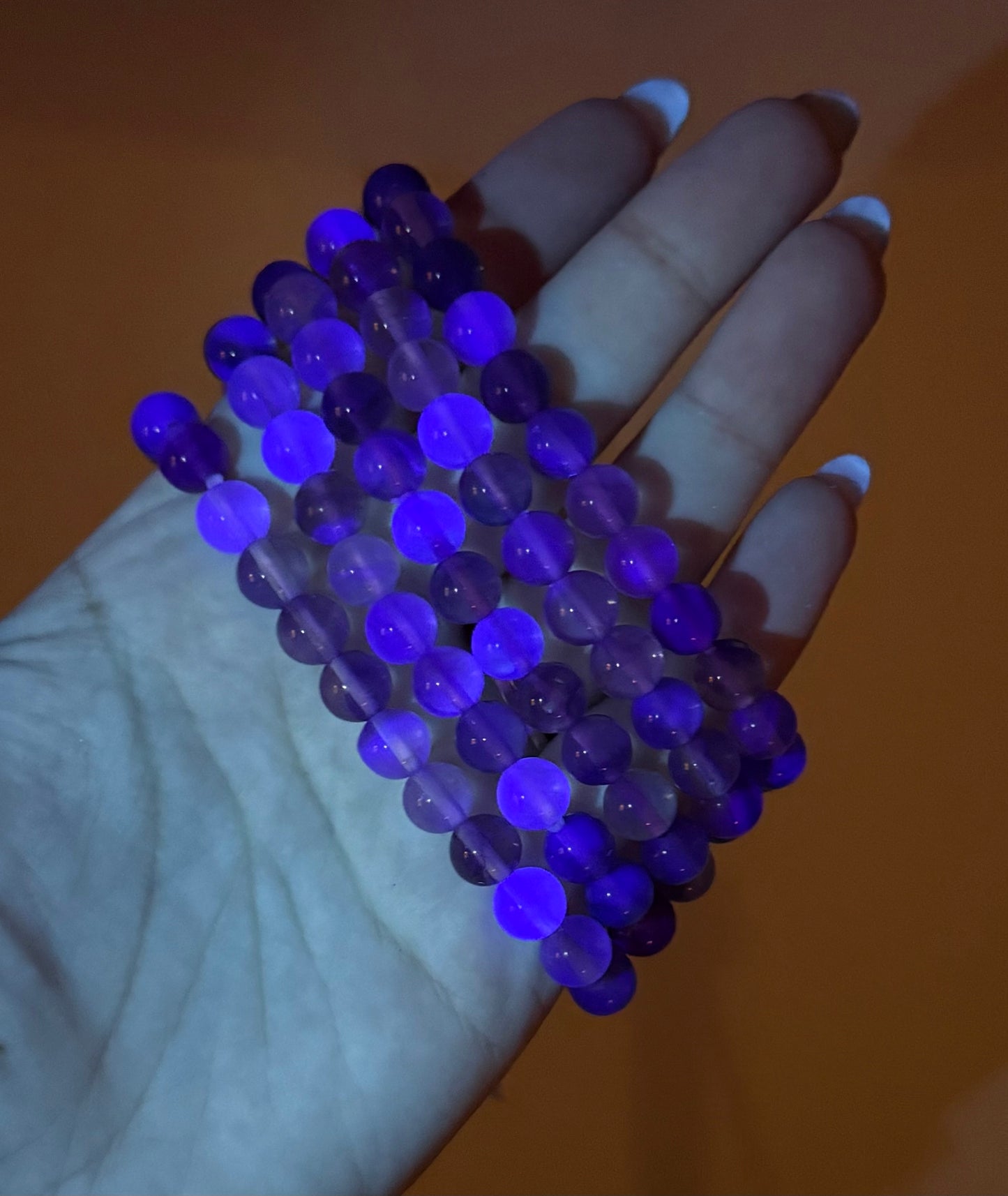 Purple fluorite bracelets