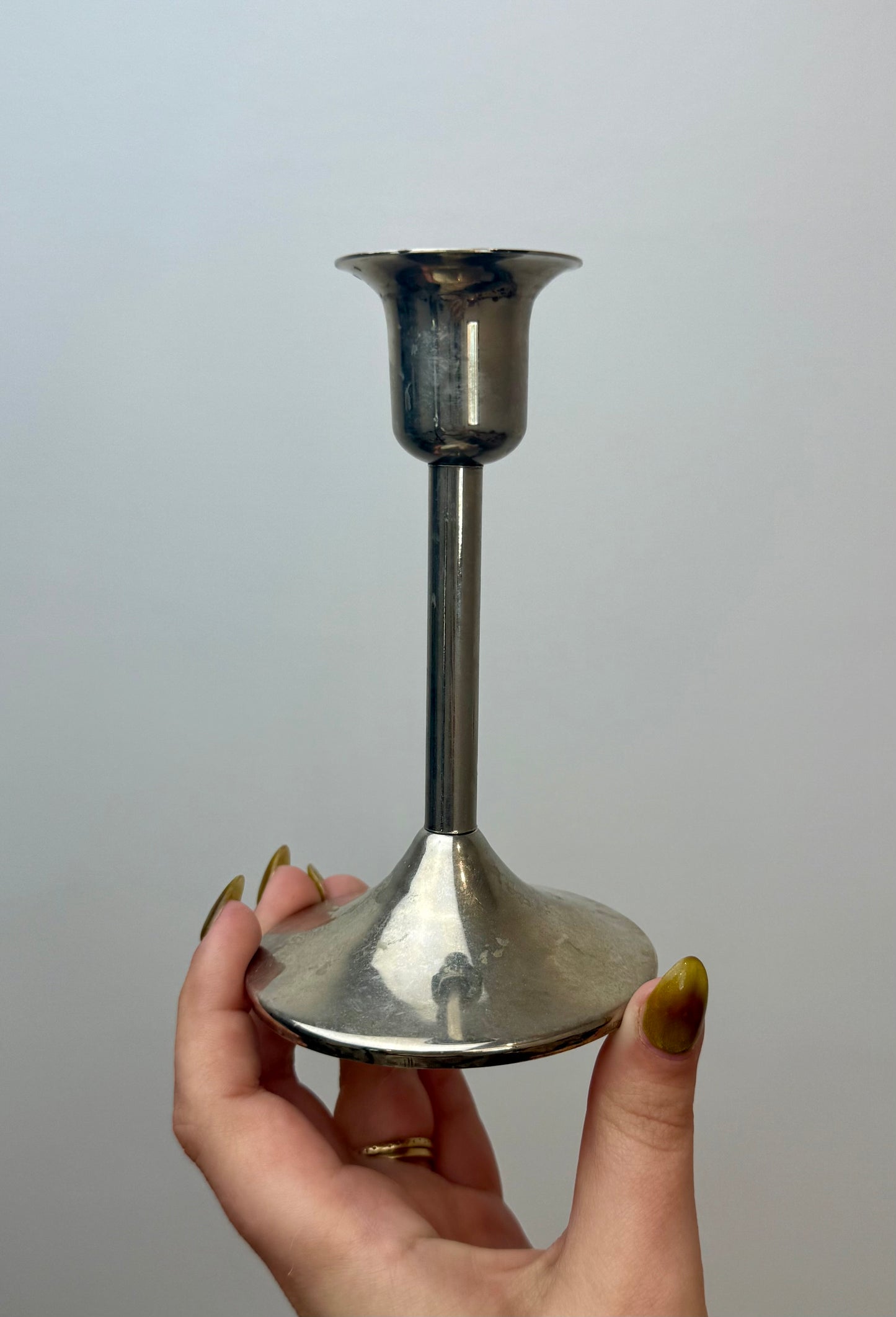 Candle stick/sphere stand thrifted find