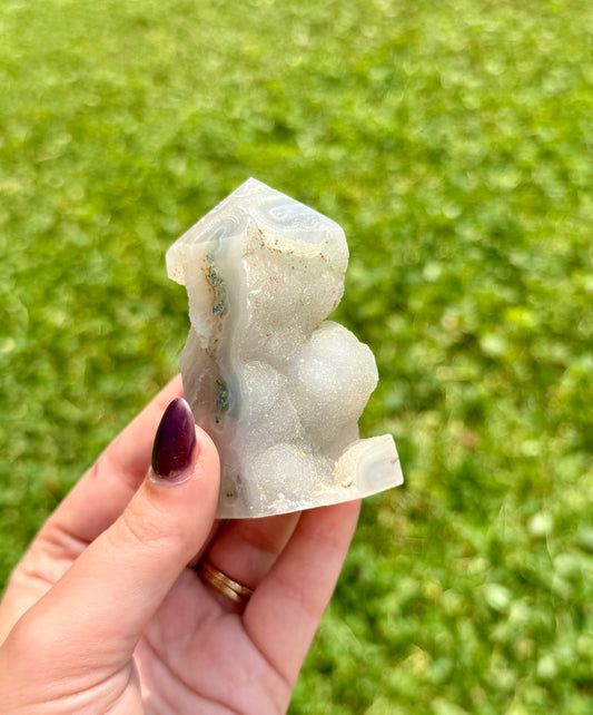 Moss agate tower