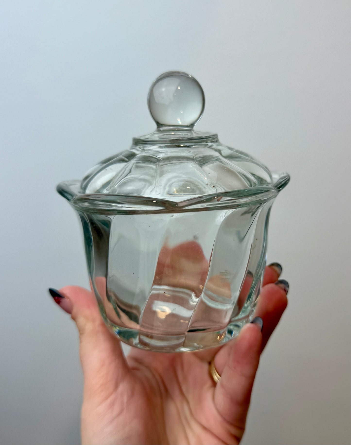 Glass container thrifted find