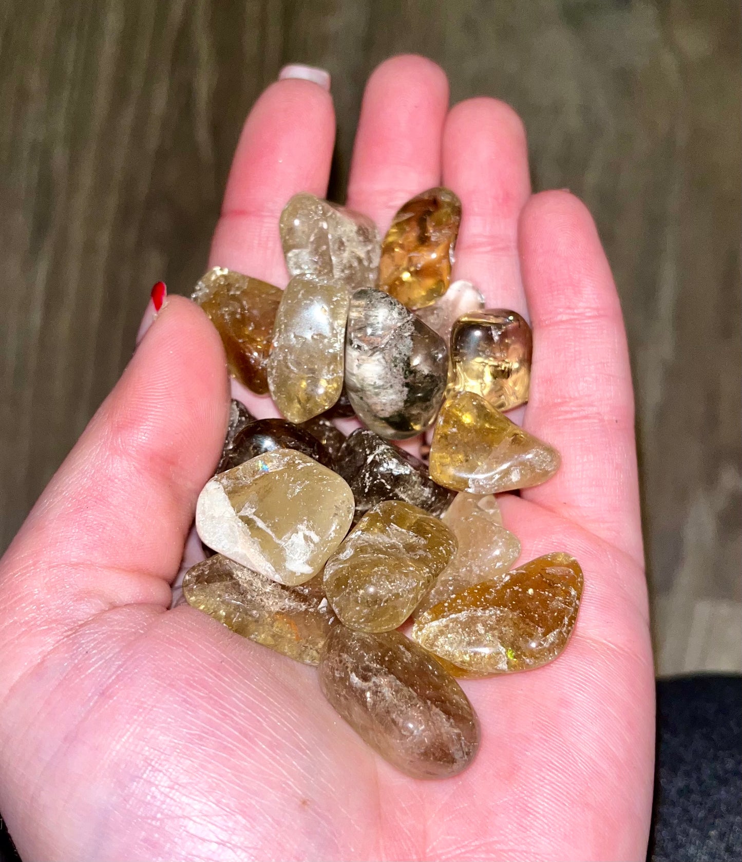 Nature Citrine tumbles